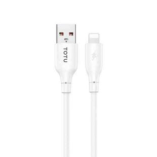 TOTU CB-3 Series USB to 8 Pin Fast Charge Data Cable, Length:1m(White)