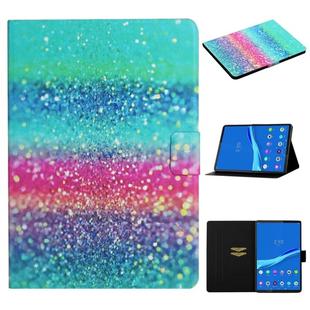 For Lenovo Tab FHD M10 Plus X606F Colored Drawing Pattern Horizontal Flip Leather Case with Holder & Card Slots & Sleep / Wake-up Function(Colored Sand)