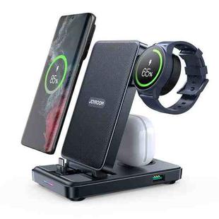 JOYROOM JR-WQS01 4 in 1 Wireless Charging Stand For Type-C Cellphone&Earphone / Samsung Watch Series(Black)