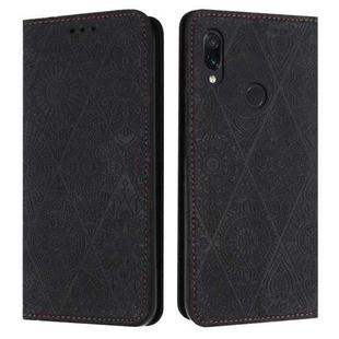 For Redmi Note 7 / 7 Pro Ethnic Embossed Adsorption Leather Phone Case(Black)