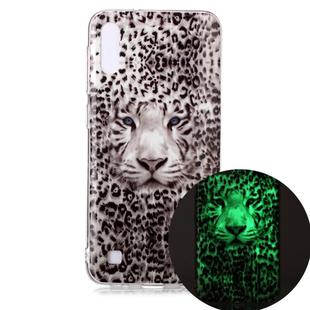 For Samsung Galaxy A10 Luminous TPU Soft Protective Case(Leopard Tiger)