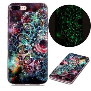 For iPhone 7 Plus / 8 Plus Luminous TPU Soft Protective Case(Mandala Flower)