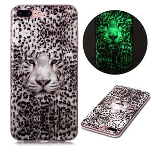 For iPhone 7 Plus / 8 Plus Luminous TPU Soft Protective Case(Leopard Tiger)
