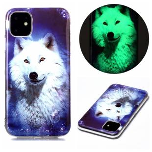 For iPhone 11 Luminous TPU Soft Protective Case(Starry Sky Wolf)