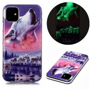 For iPhone 11 Luminous TPU Soft Protective Case(Seven Wolves)