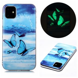 For iPhone 11 Luminous TPU Soft Protective Case(Butterflies)