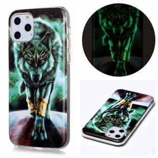 For iPhone 11 Pro Luminous TPU Soft Protective Case(Ferocious Wolf)