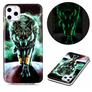 For iPhone 11 Pro Max Luminous TPU Soft Protective Case(Ferocious Wolf)