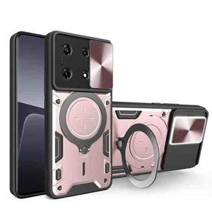 For Infinix Note 30 Pro 4G CD Texture Sliding Camshield Magnetic Holder Phone Case(Pink)
