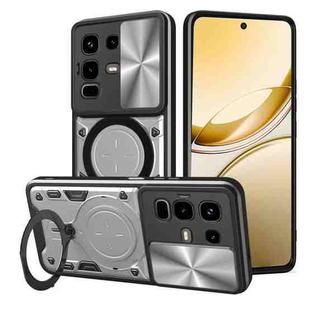 For Infinix Note 50s CD Texture Sliding Camshield Magnetic Holder Phone Case(Silver)