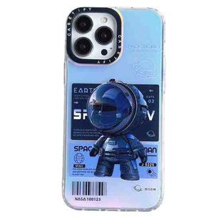 For iPhone 14 Plus Astronaut Pattern Shockproof PC Protective Phone Case(Black)