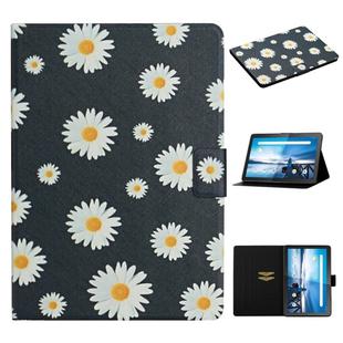 For Lenovo Tab M10  Flower Pattern Horizontal Flip Leather Case with Card Slots & Holder(Small Daisies)