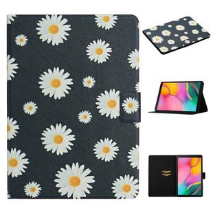 For Samsung Galaxy Tab A 10.1 (2019) Flower Pattern Horizontal Flip Leather Case with Card Slots & Holder(Small Daisies)