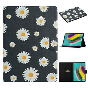 For Samsung Galaxy Tab S6  Flower Pattern Horizontal Flip Leather Case with Card Slots & Holder(Small Daisies)