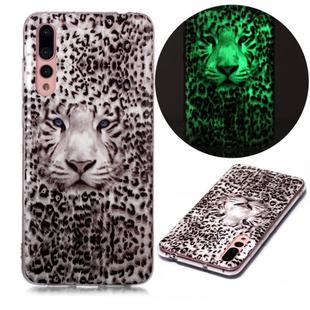 For Huawei P20 Pro Luminous TPU Soft Protective Case(Leopard Tiger)