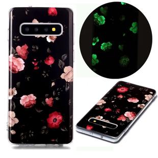 For Samsung Galaxy S10 Luminous TPU Soft Protective Case(Rose)
