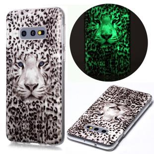 For Samsung Galaxy S10e Luminous TPU Soft Protective Case(Leopard Tiger)