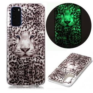 For Samsung Galaxy S20 Luminous TPU Soft Protective Case(Leopard Tiger)