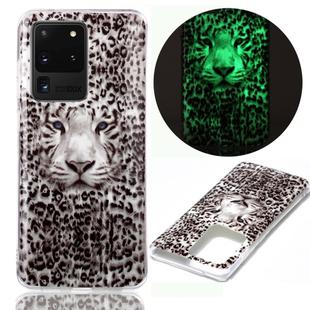 For Samsung Galaxy S20 Ultra Luminous TPU Soft Protective Case(Leopard Tiger)