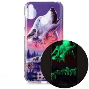 For Huawei Y7 (2019) Luminous TPU Soft Protective Case(Seven Wolves)