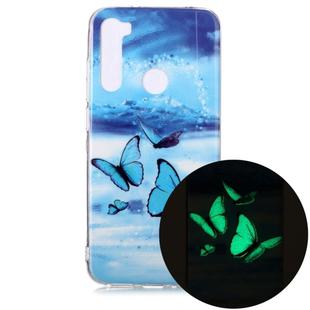 For Xiaomi Redmi Note 8 Luminous TPU Soft Protective Case(Butterflies)