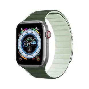 DUX DUCIS Magnetic Silicone Watch Band For Apple Watch 8 41mm(Green)