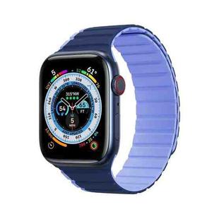 DUX DUCIS Magnetic Silicone Watch Band For Apple Watch 8 45mm(Blue)