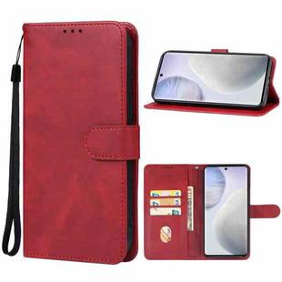 For vivo X60s Leather Phone Case(Red)