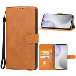 For vivo X60s Leather Phone Case(Brown)