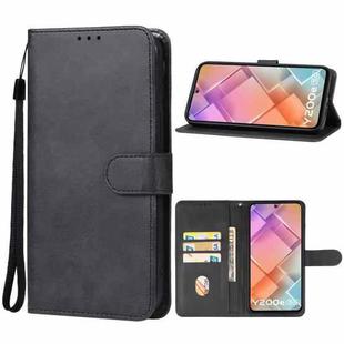 For vivo Y200e India/Y100 5G IDN/V30 Lite 5G India Leather Phone Case(Black)