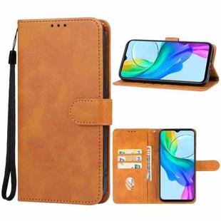 For vivo Y03 Leather Phone Case(Brown)