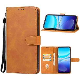 For vivo V40 SE Leather Phone Case(Brown)