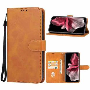 For vivo V30e Leather Phone Case(Brown)