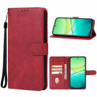 For vivo Y38 Leather Phone Case(Red)