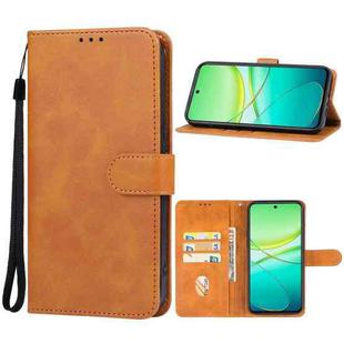 For vivo Y38 Leather Phone Case(Brown)