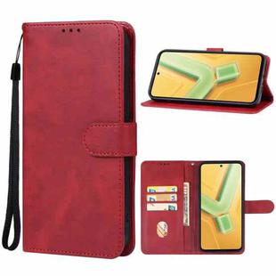 For vivo Y100 4G Leather Phone Case(Red)