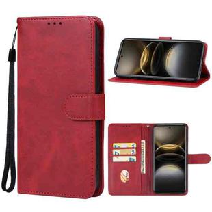 For vivo X100 Ultra Leather Phone Case(Red)