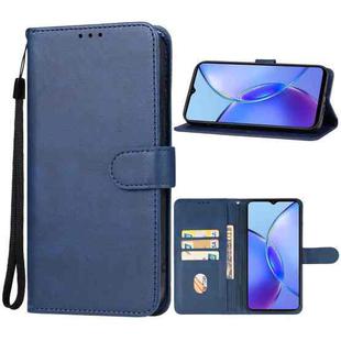 For vivo Y28 4G Leather Phone Case(Blue)