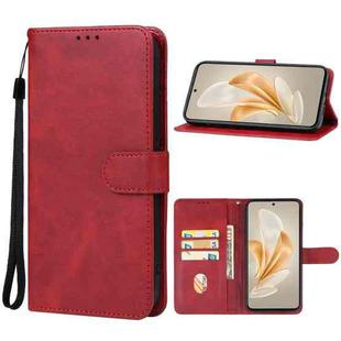 For vivo V40 Lite Leather Phone Case(Red)