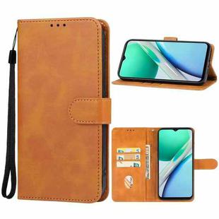 For vivo Y36t 4G Leather Phone Case(Brown)