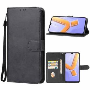 For vivo Y28s Leather Phone Case(Black)