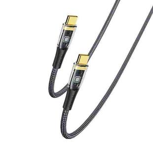 YESIDO CA103 PD 100W USB-C / Type-C to Type-C Fast Charging Data Cable, Length:1.2m(Black)