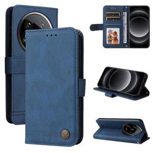 For Xiaomi 14 Ultra Skin Feel Life Tree Metal Button Leather Phone Case(Blue)