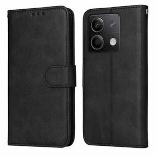 For Xiaomi Redmi Note13 5G Global Classic Calf Texture Flip Leather Phone Case(Black)