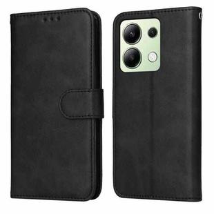 For Xiaomi Redmi Note13 4G Classic Calf Texture Flip Leather Phone Case(Black)