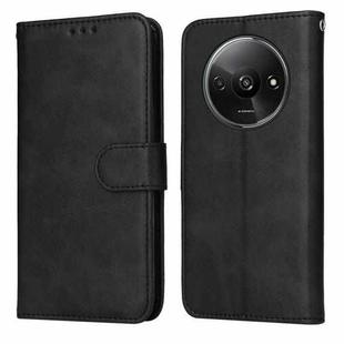 For Xiaomi Redmi A3 Classic Calf Texture Flip Leather Phone Case(Black)