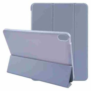 For iPad 10.9 2022 / Air 5 / Air 4 GEBEI 3-folding Holder Shockproof Flip Leather Tablet Case(Light Purple)