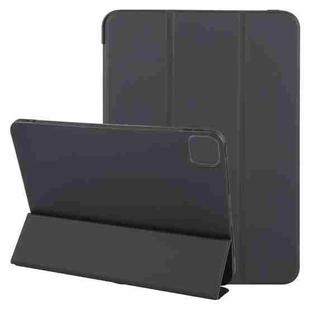 For iPad Air 11 2024 GEBEI 3-folding Holder Shockproof Flip Leather Tablet Case(Black)