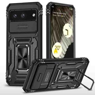 For Google Pixel 8 Armor PC + TPU Camera Shield Phone Case(Black)