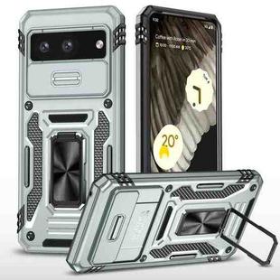 For Google Pixel 8 Armor PC + TPU Camera Shield Phone Case(Grey)